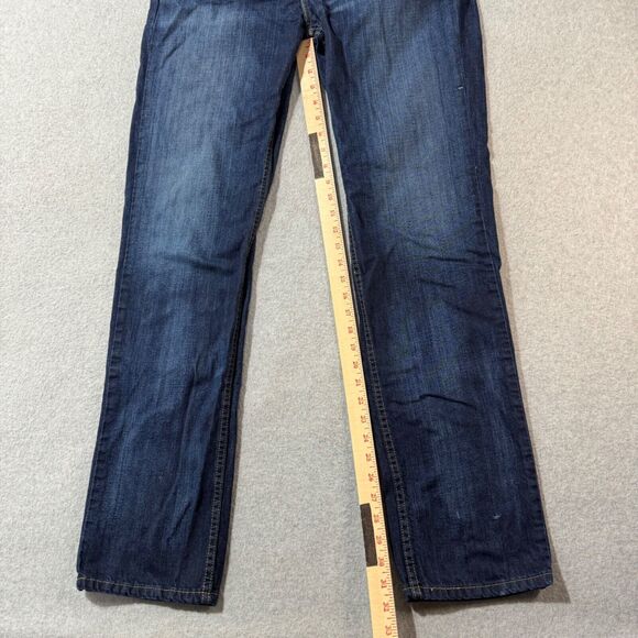 Levis Jeans Mens 34x34 Blue 514 Straight American Workwear Denim Mid Rise - Picture 5 of 11
